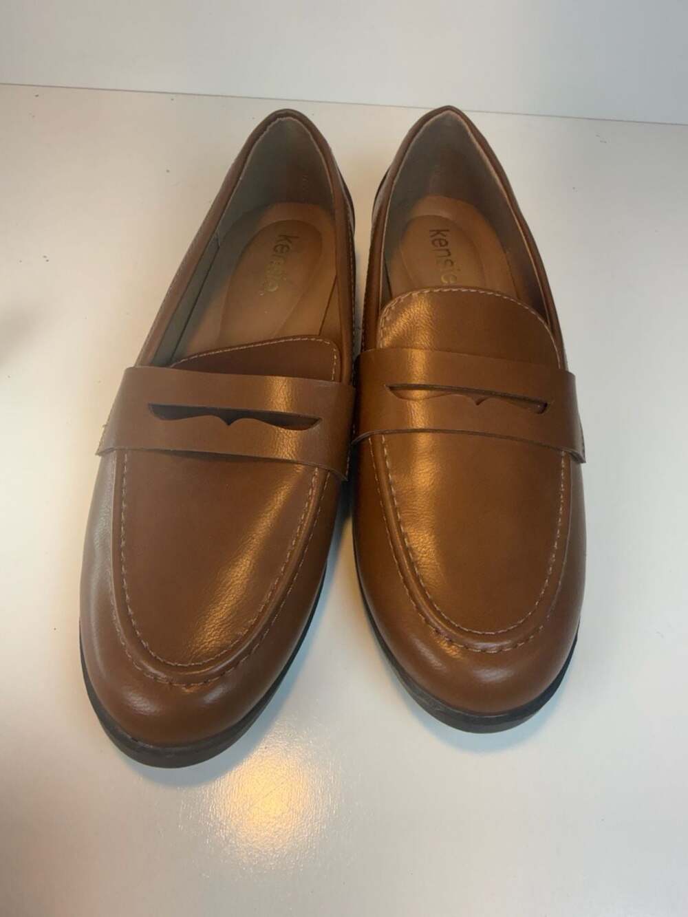 Kensie Penny Loafers Brown Slip-on Shoes